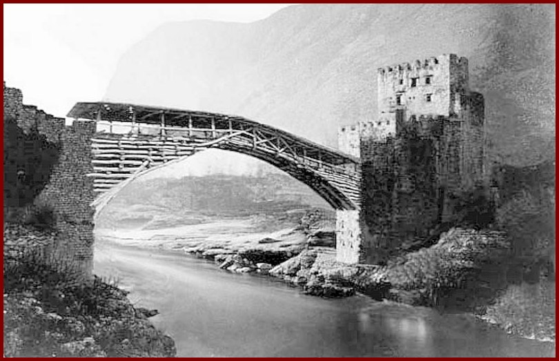 Stari most - prije izgradnje kamenog mosta (rekonstrukcija)