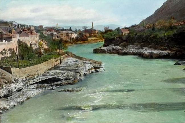 Neretva - pogled na Bunur (Leo Wehrli) 1937