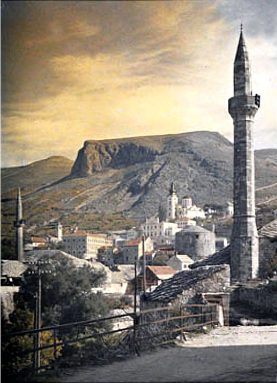 Mostar, Neziragina džamija, (Albert Kahn) 20.10.1912.